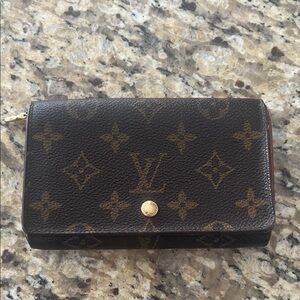 Vintage Louis Vuitton Dark Brown Monogram Wallet
